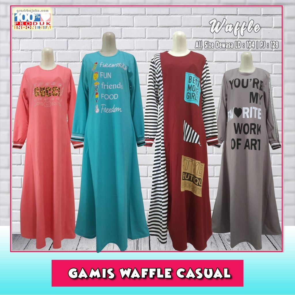 Gamis Waffle Casual